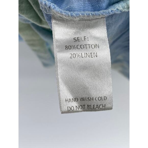 EASEL Women's Blue-Green Tie-Dye Long Sleeve Boatneck Top SZ 3X - Picture 11 of 12